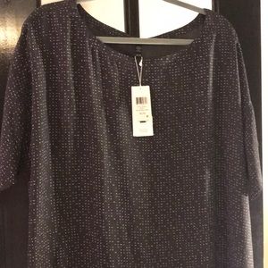 Eileen Fisher Bateau Neck Morse Code Dress